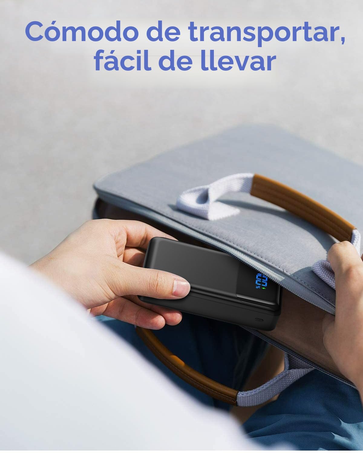 Powerbank 60000 mAh de Gran Capacidad, 22,5 W Carga rápida, USB-C 4 Salidas, Batería Externa Pantalla LED, Batería Externa Compatible con iPhone Tabletas Android, etc