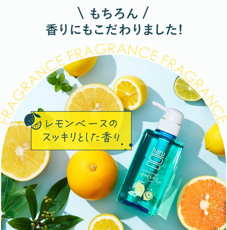 haru 黒髪スカルプ サマーレシピ シャンプー リフレッシュレモンの香り Amazon | nijito kurokamiスカルプ サマーレシピレモン 400mL | HARU