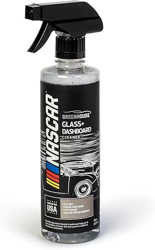 NASCAR - Limpiador de parabrisas Clear Sky - Limpiador de cristales y rociador de ventanas para el automóvil y el hogar sin rayas en ventanas,