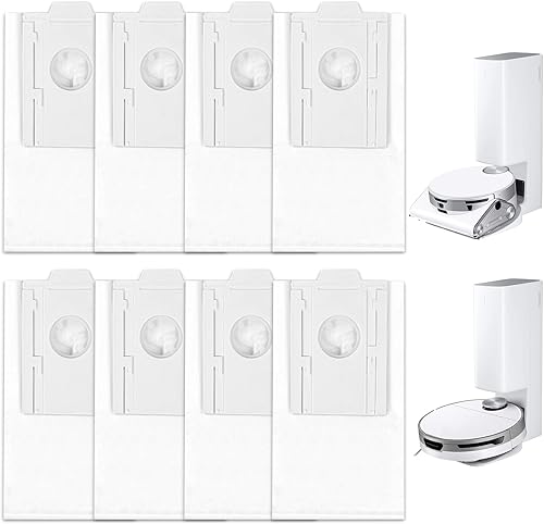 Paquete de 8 bolsas de polvo VCA-RDB95 de repuesto para Samsung Jet Bot AI+  Jet Bot+  estación de limpieza al vacío Jet Bot Combo AI, bolsa de