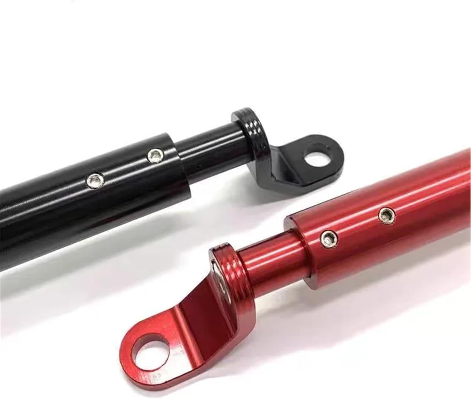 ユニバーサル多機能オートバイバランスバー改良アルミ合金延長ハンドルバーヘッドランプブラケットモト バイク クランプバー(Red)
