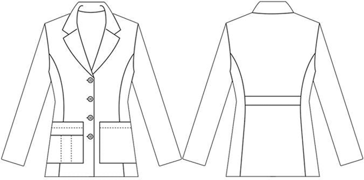 HEEDFIT Panda Uniform 29” Women’s Medical Lab Coat – Customizable Lab coats for Women