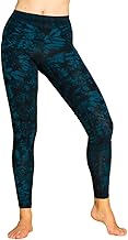 PANASIAM Batik Jungle Leggings for Women – Trousers with Jungle Design – Natural Material – for Yoga, Sport and Fitness – Elastic & Opaque