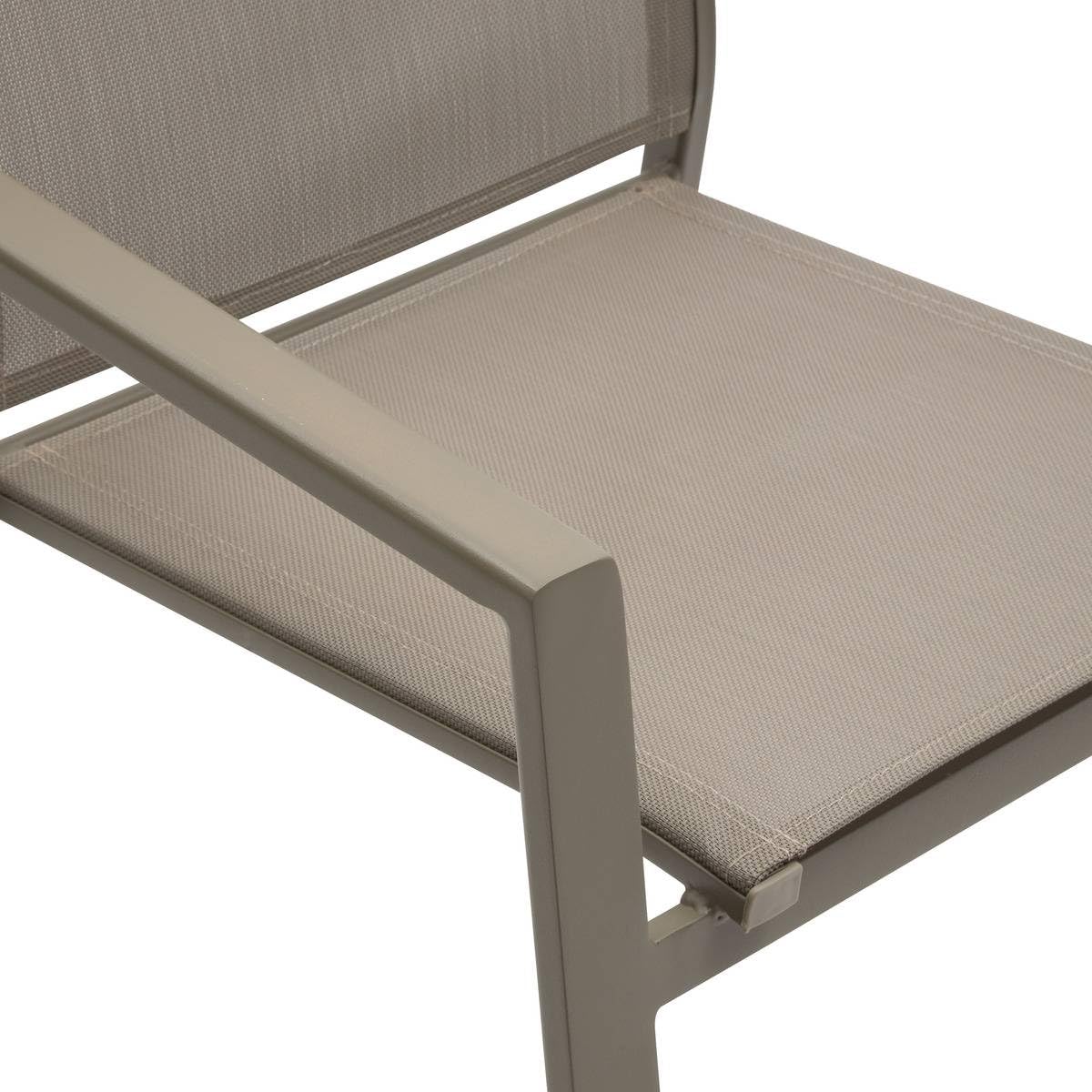 Hespéride - Fauteuil de Jardin empilable essentia Noisette/café