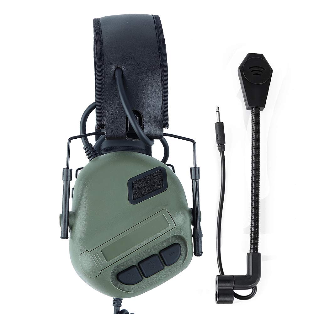ACEXIER Cuffie tattiche Tiro Militare Cuffie Softair Caccia all'aperto Amplificazione del Suono Protezione dell'Udito Cuffie antirumore