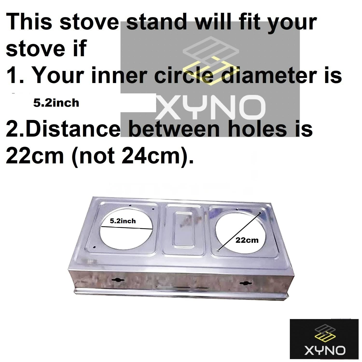 Stainless Steel Gas Stove Supports - Pack of 2 -2
