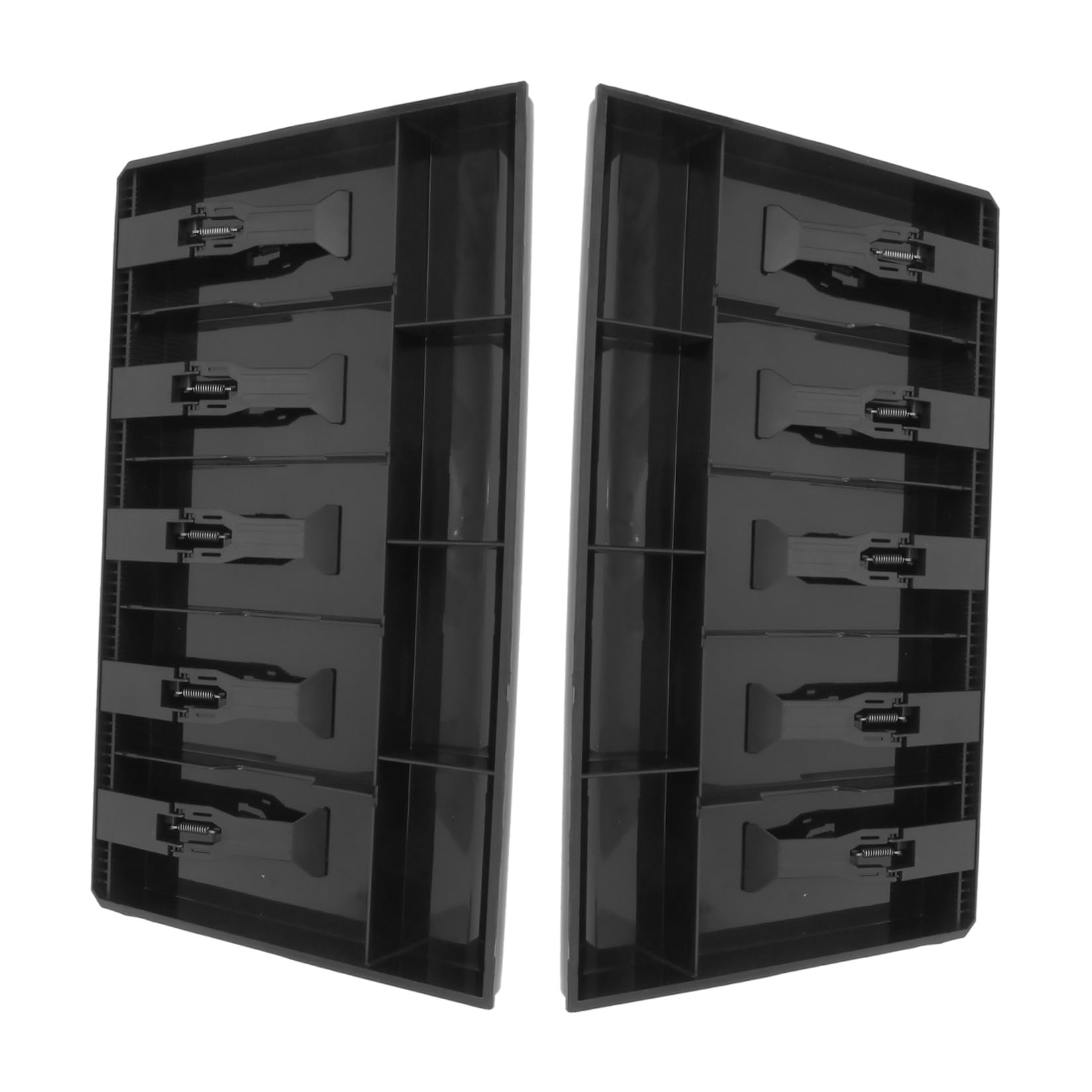 Ciieeo 2 Pezzi Vassoio Facile da Inserire e Pulire con Scomparti Cassetto per Cassa Porta Contanti in Resistente per Negozi e Uffici