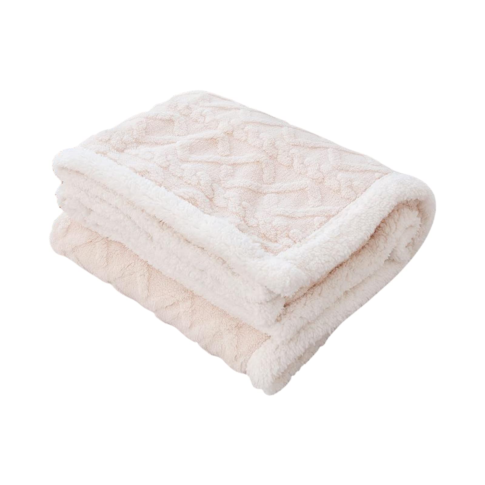 Ergocar Flauschige Kuscheldecke, Sofadecke Doppelgesicht Dicke Decke, Dicke Warme Sherpa Fleece Plüsch Decken, Kunstpelz Fleece Sherpa Wolldecke für Couch, Stuhl und Bett