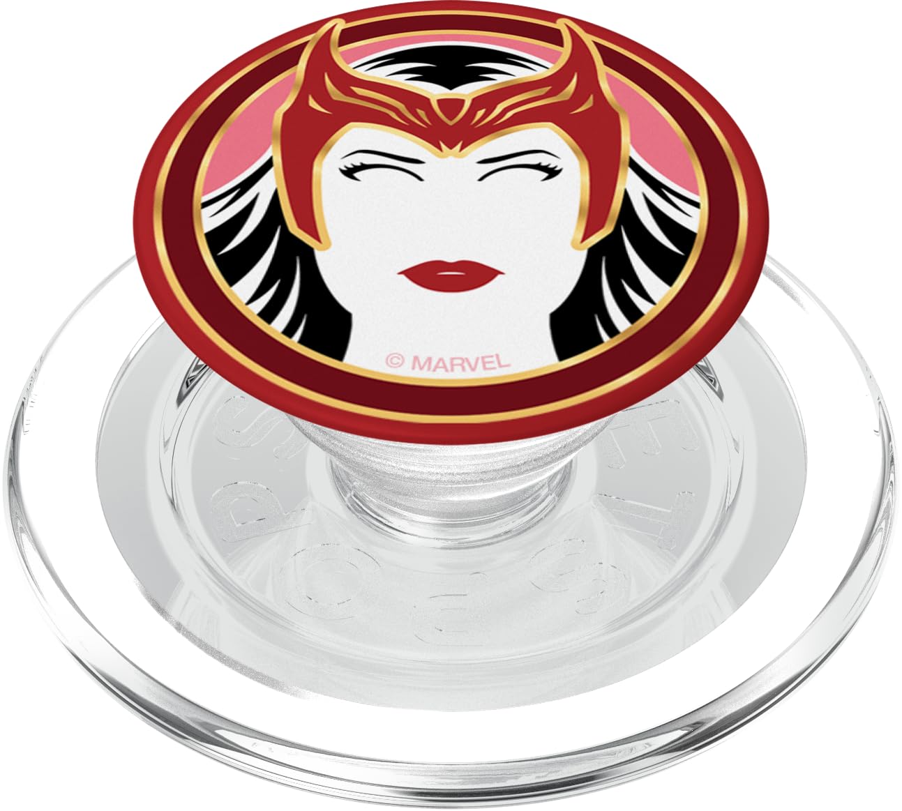 Marvel WandaVision Wanda Maximoff Scarlet Witch PopSockets PopGrip for MagSafe, Clear