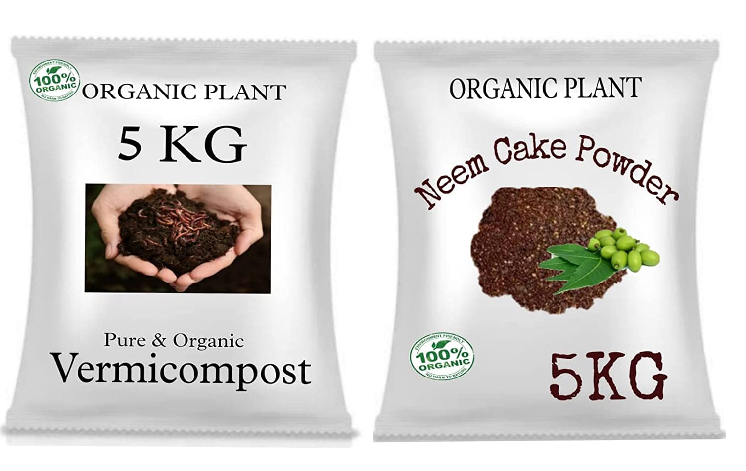 Combo Pack of 2 Neem Cake Powder,Pure Organic Vermicompost (Each 5kg) (B0BTTFP653) Amazon Price History, Amazon Price Tracker