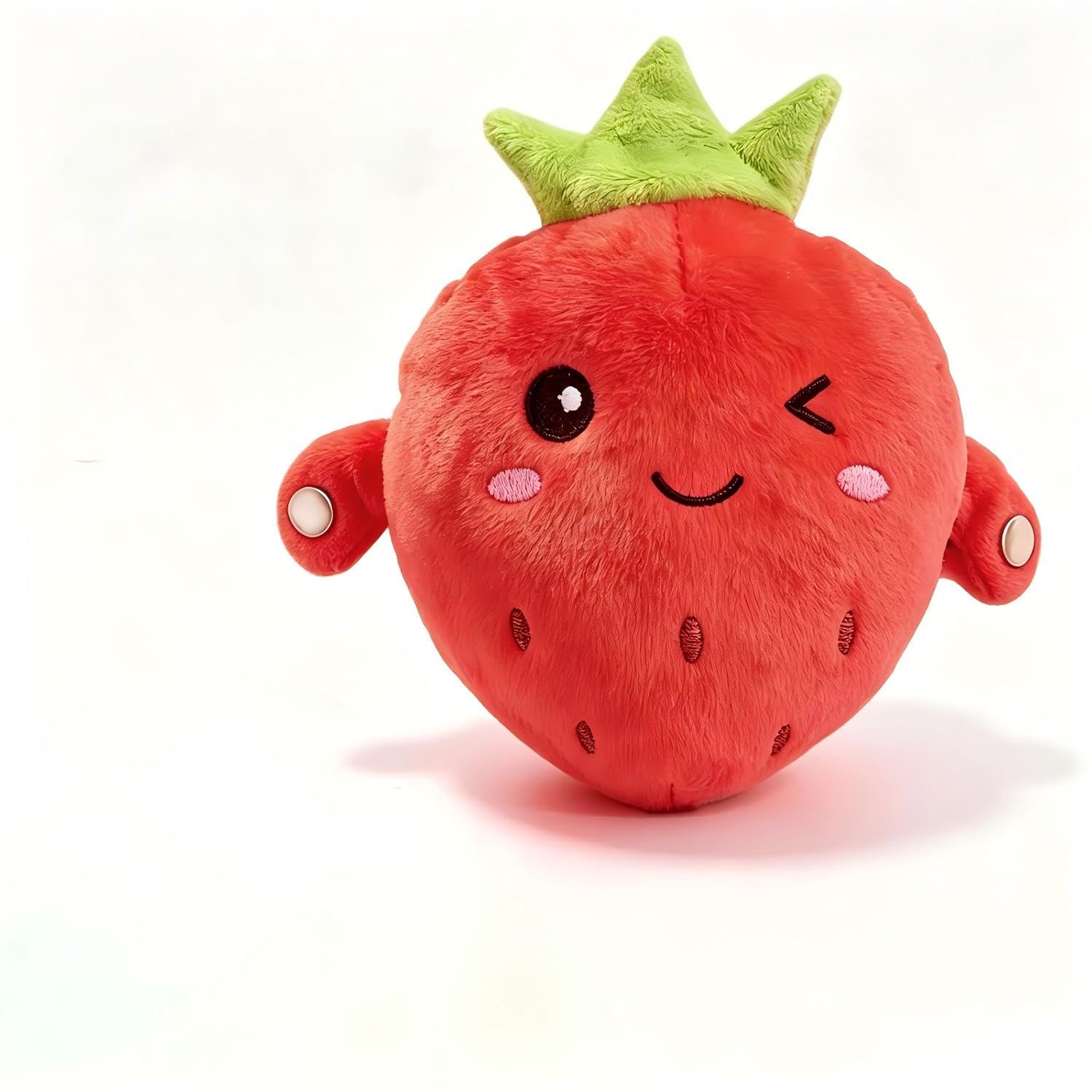 Strawberry Magic Touch Plush Toy Interactive Music Plush Toy for 3-8 Year Old Boys Girls Plushies Musical Toys for Kids Age 4 5 6 7 Strawberry Plush with Piano Birthday Gifts for Girls Age 6+