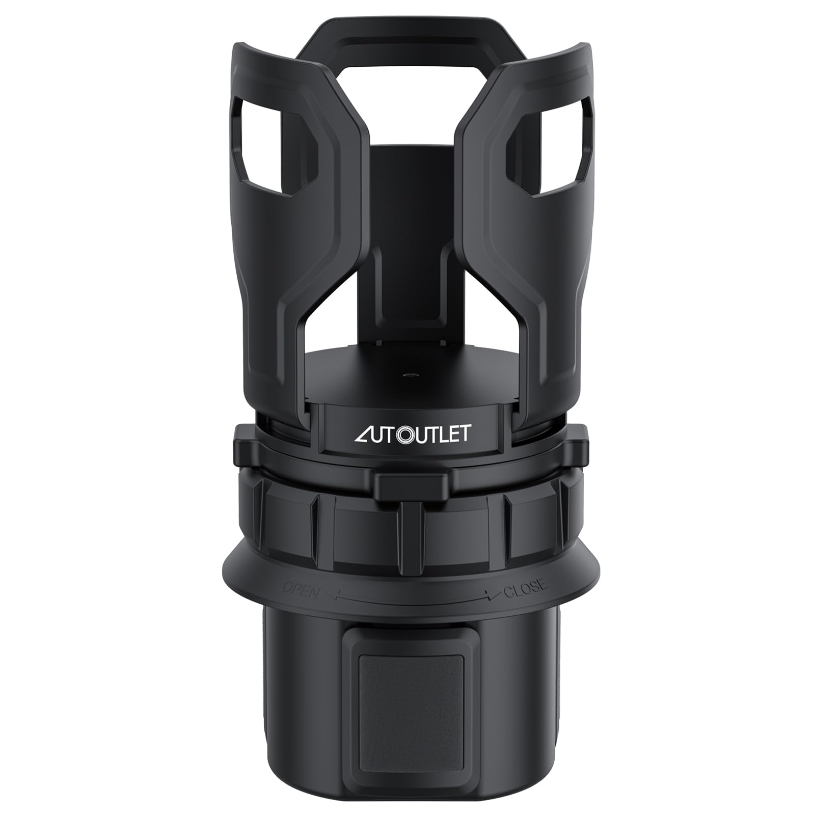 AUTOUTLET Auto Getränkehalter, Auto Flaschenhalter mit Verstellbarer Boden & Ober, Einstellbar für Durchmesser 7,1-9,5 cm,Elastisches Greiferdesign,KFZ Auto Trinkhalter Cupholder Dosenhalter(Schwarz)