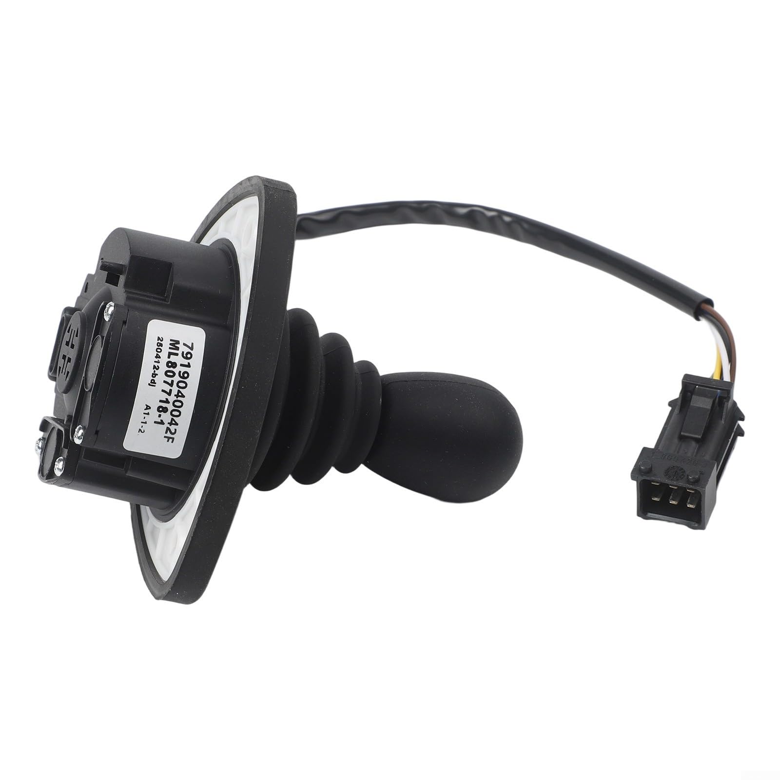 Zilimontt Mango de controlador 7919040042 para montacargas Linde Joystick Interruptor de control Pieza de repuesto compatible con modelos LINDE 335 336-2, material ABS negro