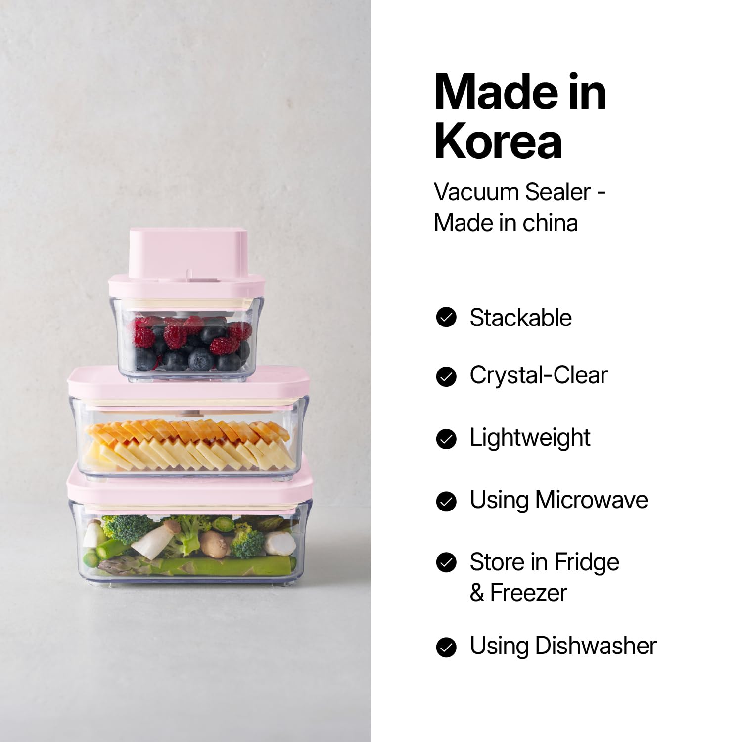 【激レア】VAKUEN 7P SET 真空保存容器セット ROSE ピンク Amazon｜VAKUEN プレミアム密閉食品保存容器 ローズ (ローズ1.4LX2個