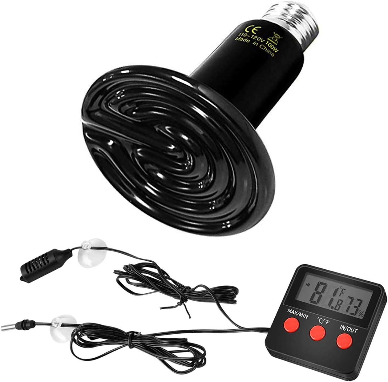 Buy Simple Deluxe 100W/150W Reptile Heat Bulb and 8.5 inch Clamp Light