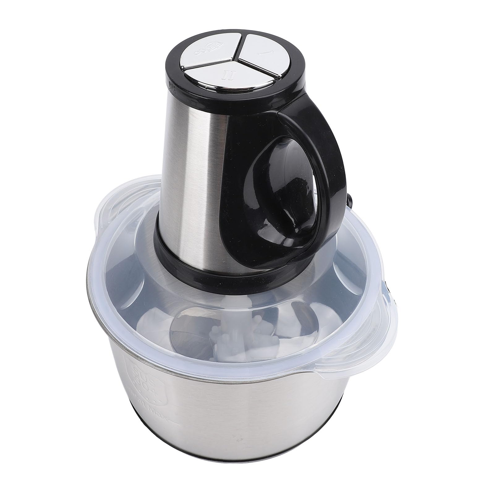 Procesador de Alimentos de 5L, Picadora Eléctrica de Verduras de 500W, Picadora de Carne con Cuchillas de Acero Inoxidable SUS, Motor de Cobre para Molienda de Cocina (Enchufe europeo 220V)