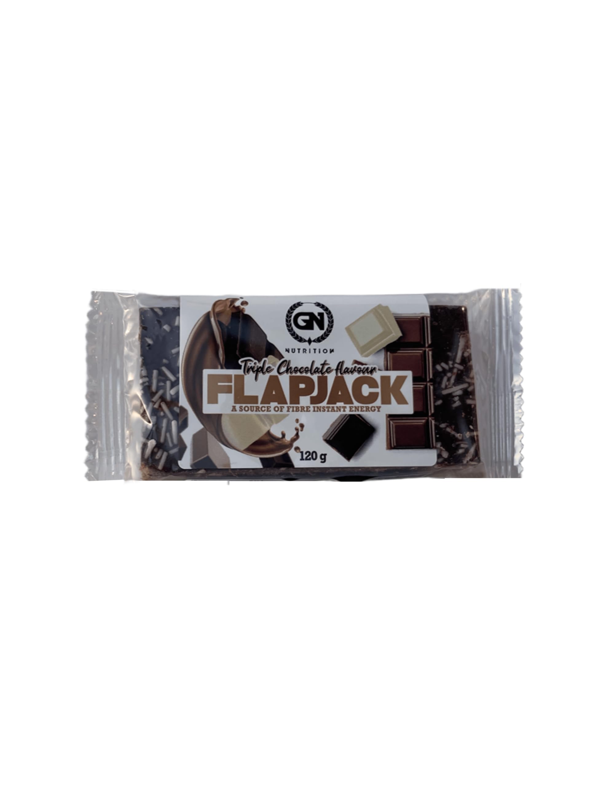 GN NUTRITION FLAPJACK | Barritas Energéticas de Avena | Cajas de 24 unidades | Sabor TRIPLE CHOCOLATE