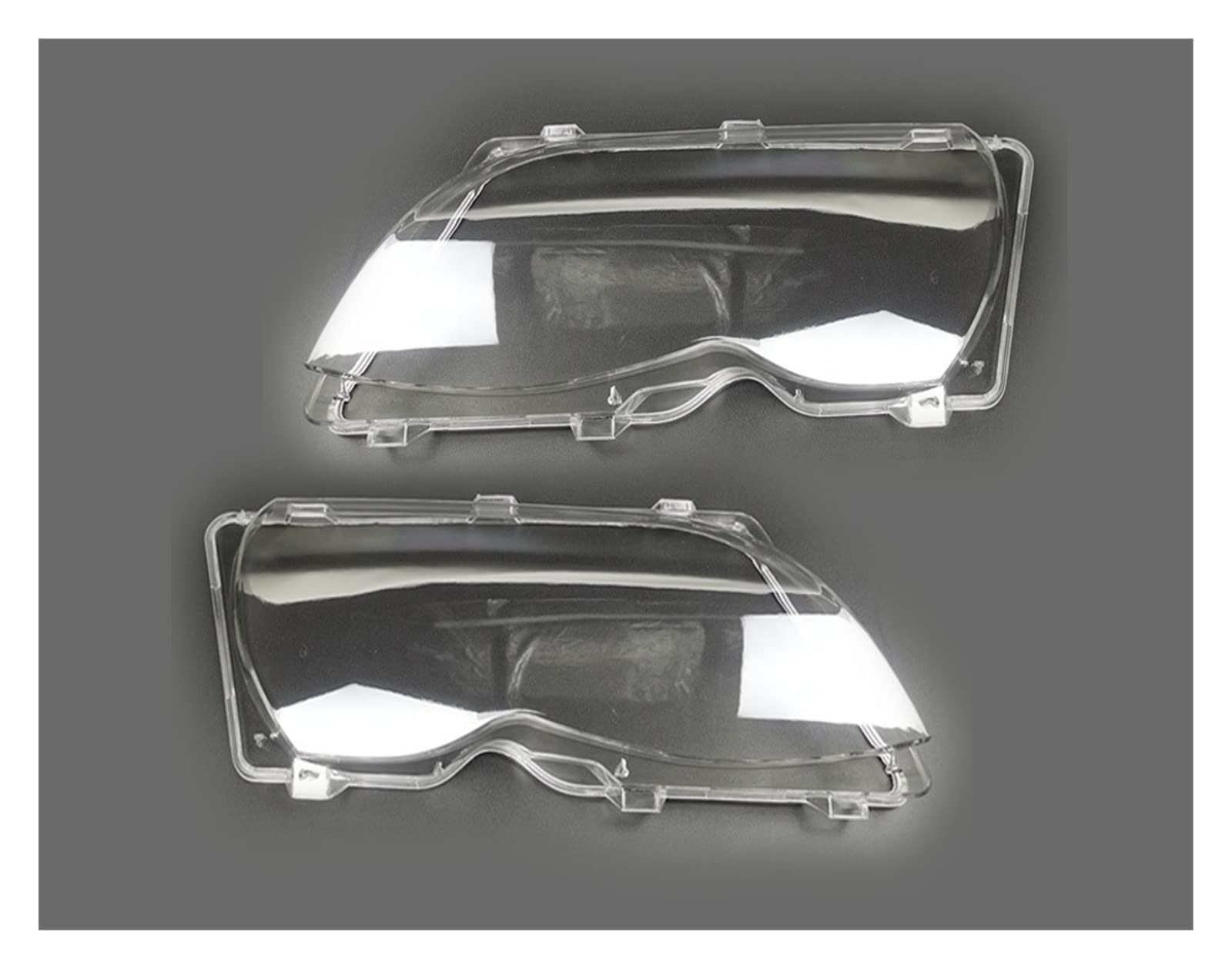 Coprifari BMW Serie 3 E46 E E39 - Lenti Trasparenti Di Ricambio Per Fari Auto (2002-2005)