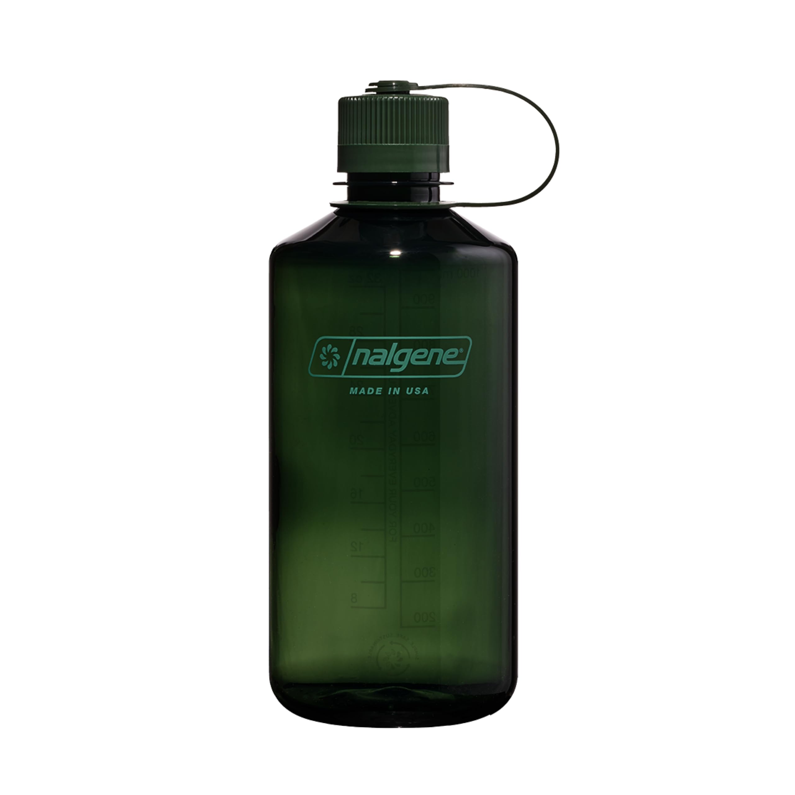 Nalgene Sustain Tritan BPA-Free Water Bottle Made with Material Derived from 50% Plastic Waste, 32 OZ, Narrow Mouth, Jade