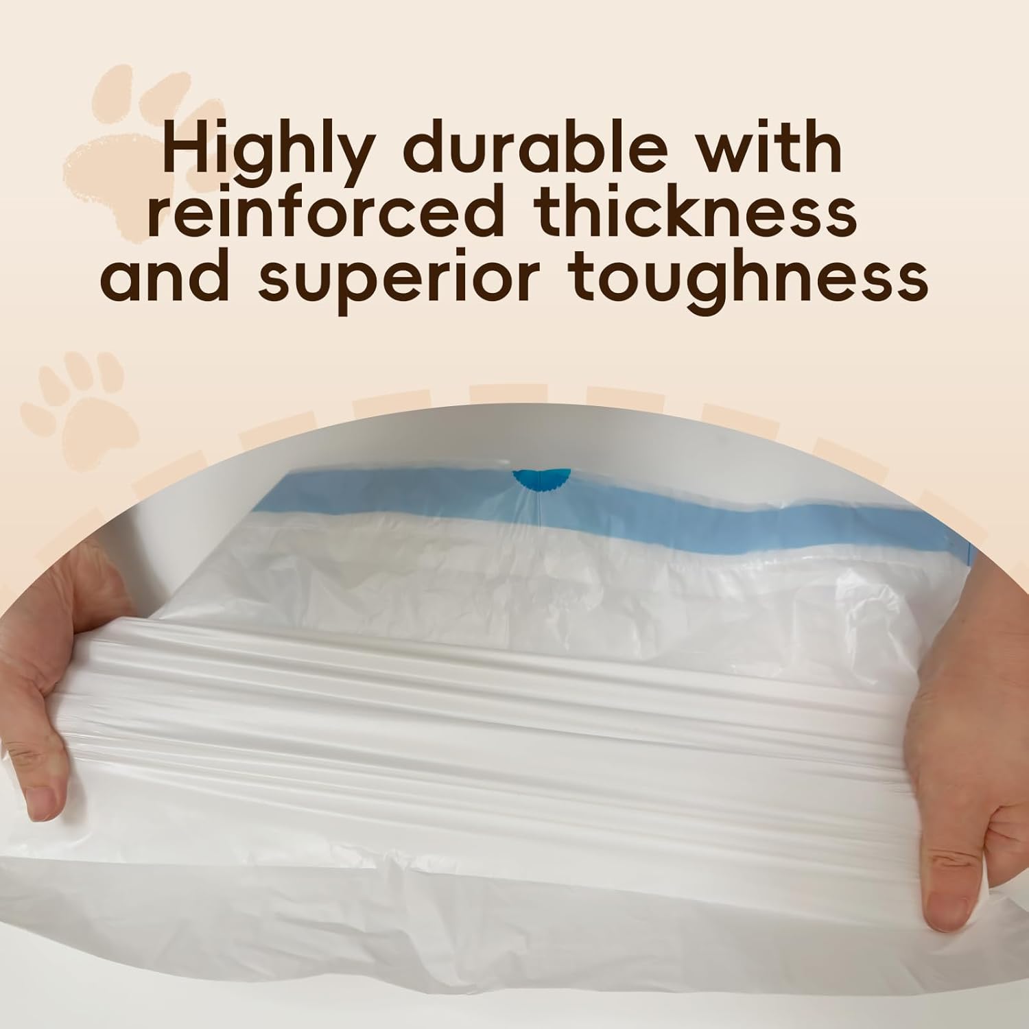 Cat Litter Box Liners Bag Fit For MW-SC01/MW-SC02/MW-LR01 Automatic Self Cleaning Cat Litter Box, Waste Bags, 18" x 12.6"Heavy Duty Replacement Trash Bags with Drawstring (White, 60 Counts) thumbnail