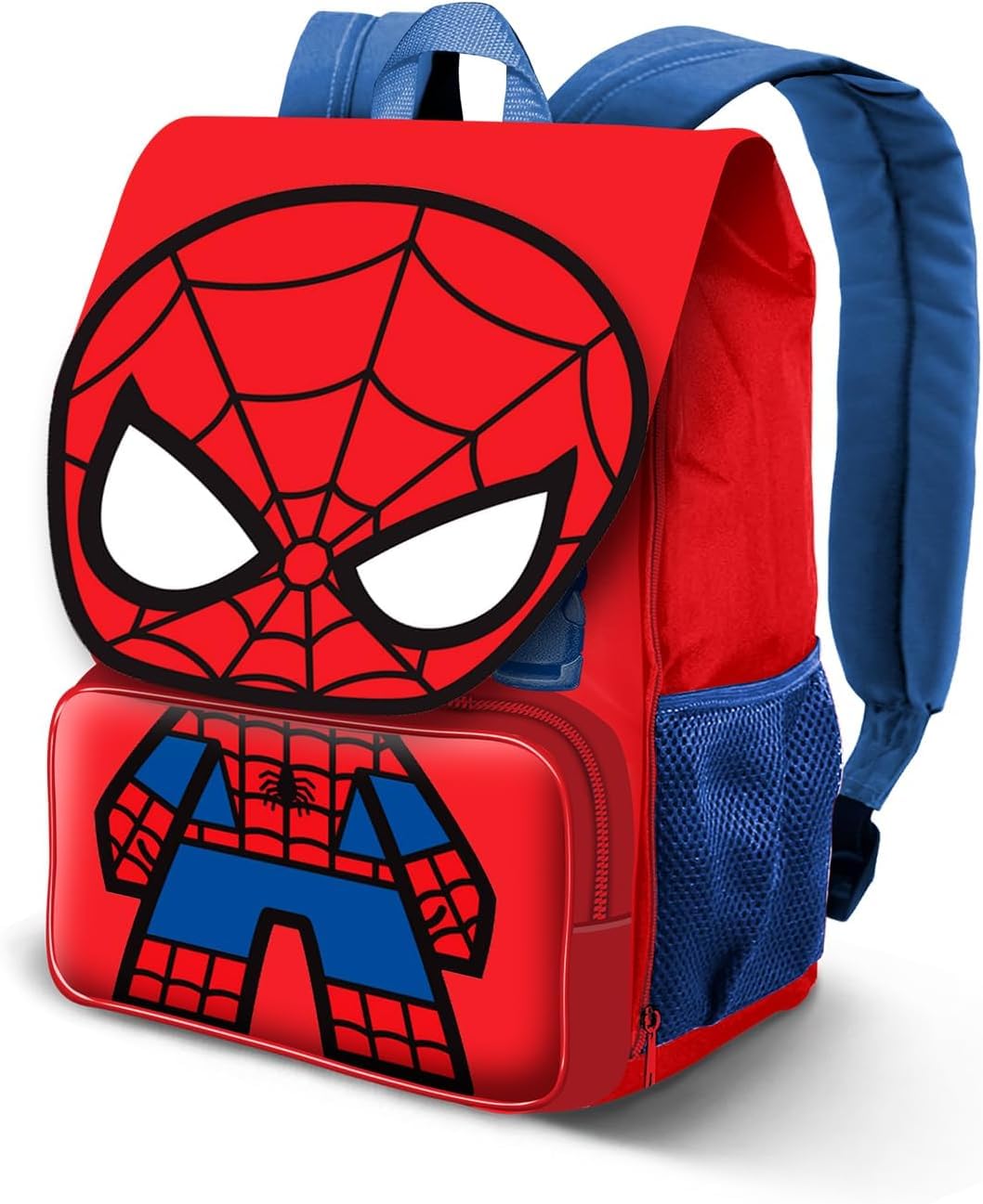 Set Scuola Spidey con Zaino Espandibile e Astuccio 3 zip da 44 pezzi Completo di colori, matite e accessori per la Scuola Elementare