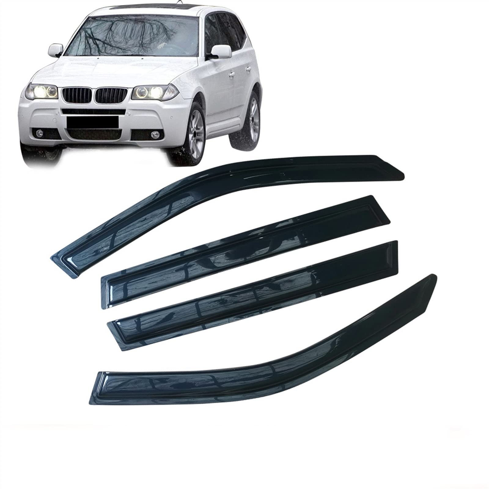 Per BMW X3 E83 2004 2005 2006 2007 2008 2009 2010 Fango Aggiornamento Anti-spruzzi Parafanghi Anteriore Ruote Posteriori Parafango Paraspruzzi Accessori  34