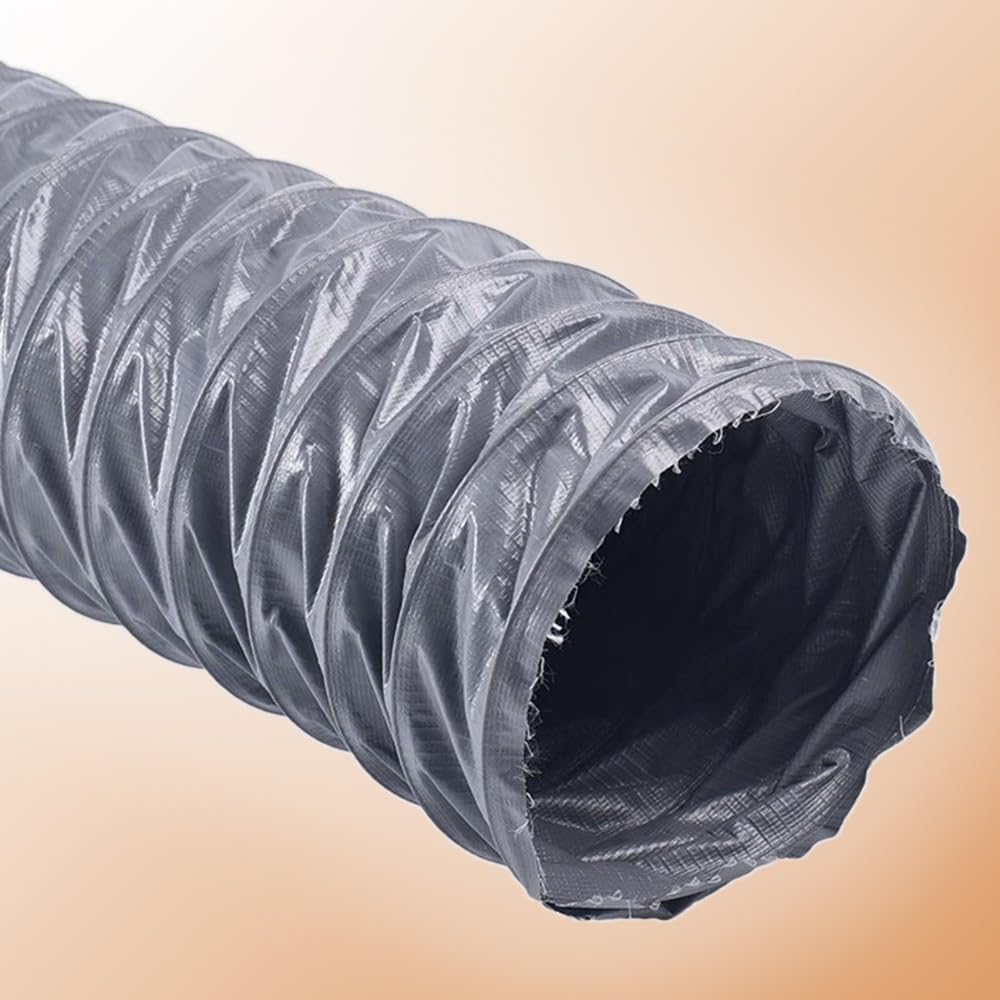 Tubo flessibile in nylon ignifugo per condotto dell'aria da 5 m/10 m, per bagno e cucina, 125 mm, per asciugatrice e soffiatore efficiente