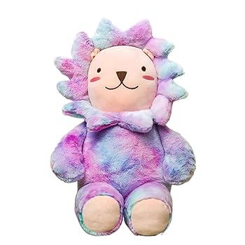 紫色のライオンぬいぐるみ Amazon.co.jp: カラフルな太陽の花ライオンぬいぐるみライオン
