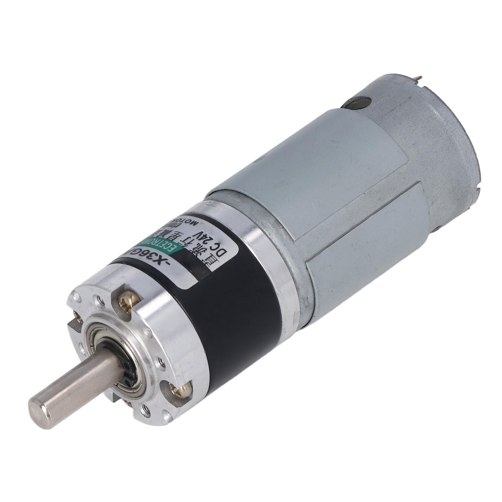 Yctze Planetengetriebemotor, Gleichstrom-Geschwindigkeitsreduzierungsmotor mit 34 Kg CM, Geräuscharm, Kompaktes Design, 15 W, 24 V (200 U/min)