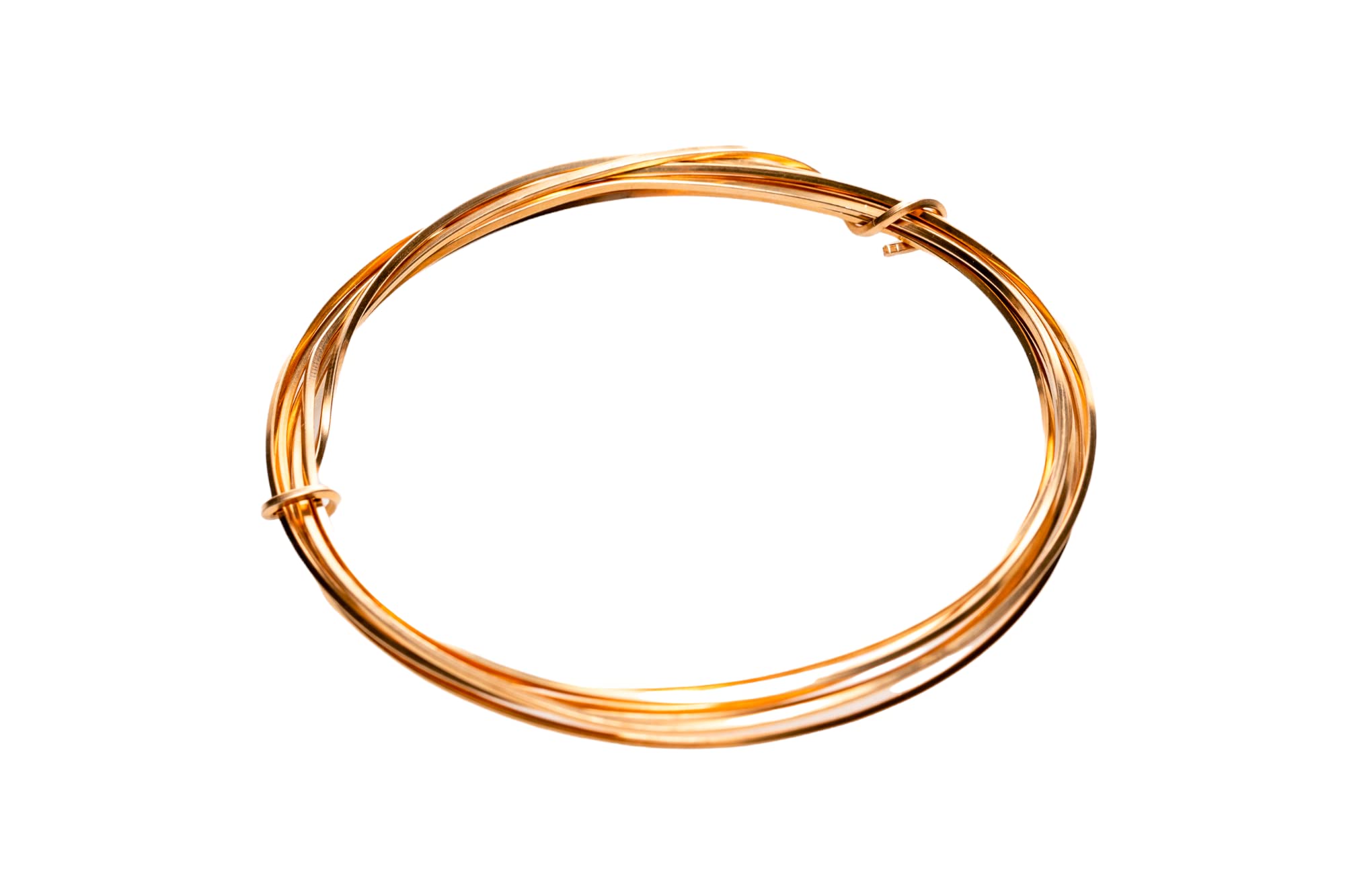 Alambre de calibre 20, relleno de oro amarillo 14/20, cuadrado, suave – 10 pies de Craft Wire
