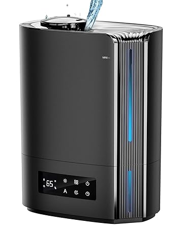 Humidifiers for Bedroom,6L Cool Mist Humidifiers with Humidistat and Timer,TABYIK Top Fill Humidifier for Large Room Quiet,with Essential Oil Diffuser for Home Office