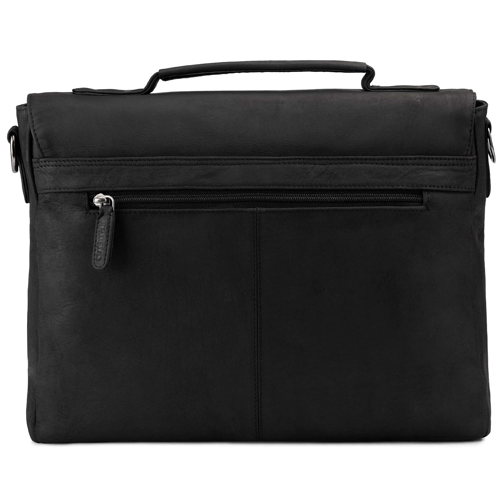LEABAGS Bolso para Hombres y Mujeres | Bolsa de Portátil de Cuero Genuino 15 Pulgadas | Bolso Bandolera con Correa | Bolso de Hombro | Bolsa Mensajera | Bolsa de Trabajo