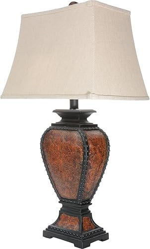 Miniatura 9 de Black Forest Décor - Lámpara de mesa con dos oseznos, estilo rústico, sala o decoración del hogar.