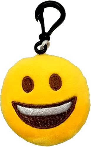Miniatura 7 de Emoticon - Llavero mini almohadas de felpa, 20 llaveros de fiesta, emoticonos, llavero de decoración para fiestas de cumpleaños, decoración del