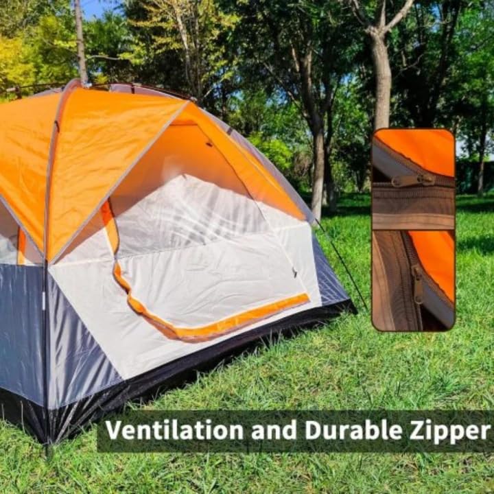 Carpa familiar para 2-3 personas, impermeable y portátil miniatura 5