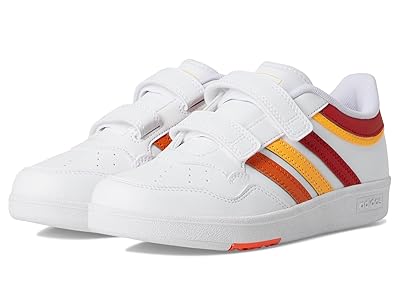 adidas Kids Hoops 4.0 Shoes (Little Kid) Kids Shoes White/Better Scarlet/Flash Orange : 13 Little Kid M, Synthetic