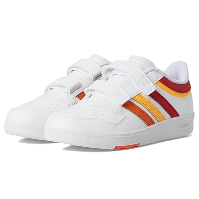adidas Kids Hoops 4.0 Shoes (Little Kid) Kids Shoes White/Better Scarlet/Flash Orange