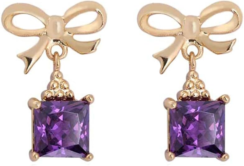 FILMOON Orecchini A Cerchio Cava Con Griglia A Fiocco – Colore Rame, Donna - 3