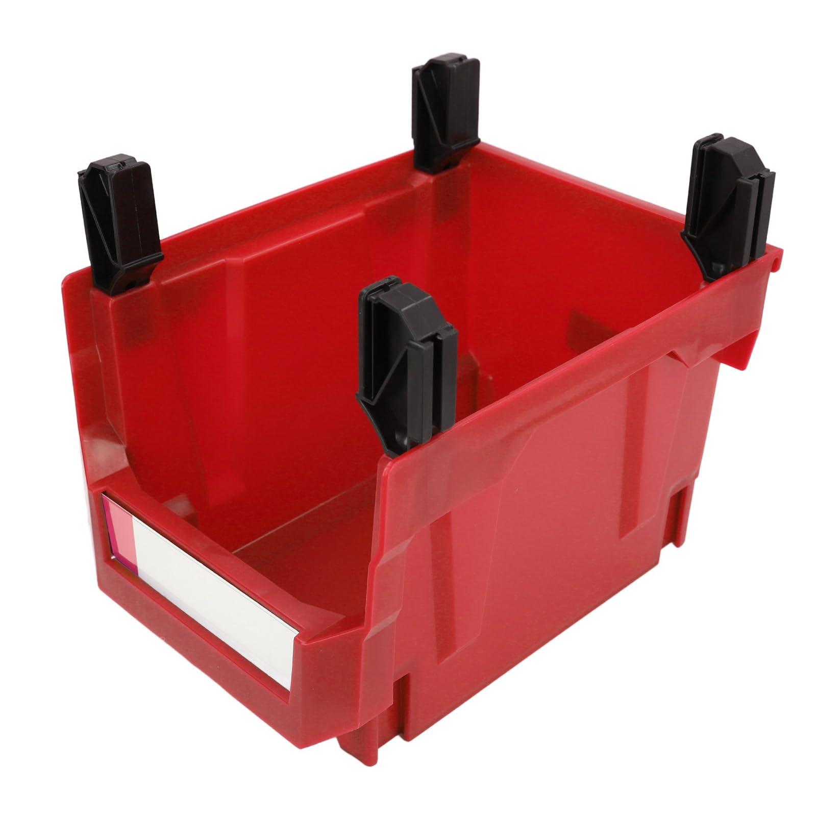 Boîte de rangement plastique rouge 276x213x178mm pour matériel
