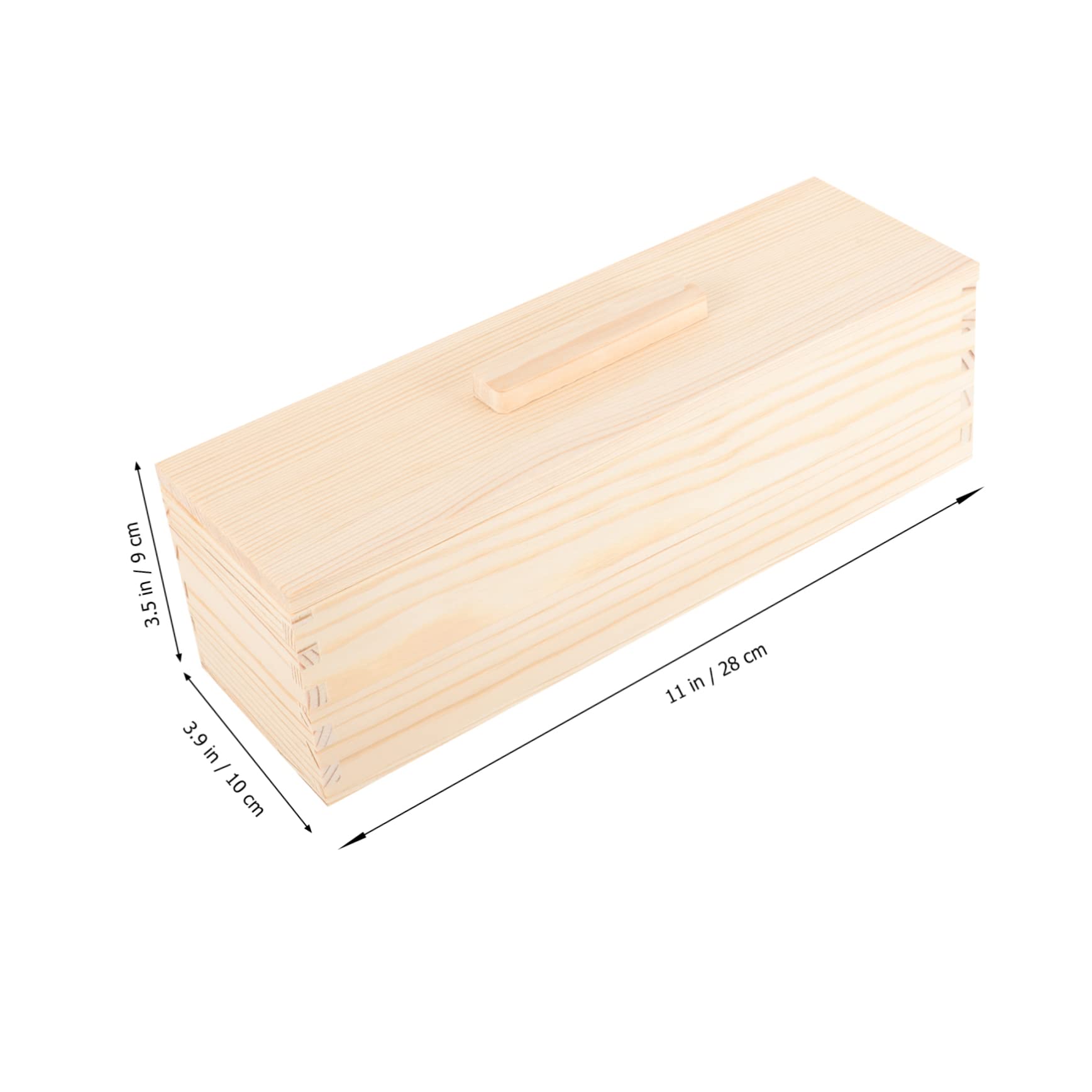 Cabilock Non-stick Loaf Container Wooden Lidded Toast Box Acacia Bread Mold Perfect for Bread Toast