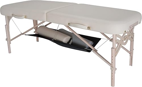 Miniatura 10 de EARTHLITE Hamaca para mesa de masaje, mesa de masaje portátil, estante de almacenamiento para cojines, sábanas y accesorios (39 x 19 pulgadas)