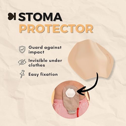 Miniatura 3 de SIIL Cinturón de ostomía para hombre + protector  Fundas para bolsas de colostomía e ileostomía para deportes y natación  Cinturón de estoma