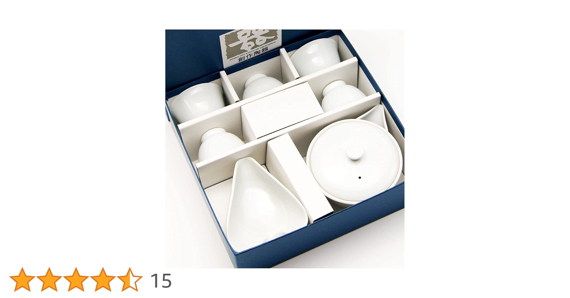 Amazon.co.jp: 玉露用 宝瓶 ・ 湯冷まし ・ 茶碗セット 白磁