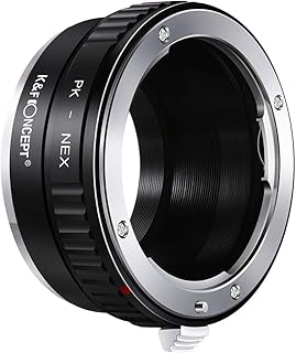 K&F Concept PK to NEX Lens Mount Adapter, Compatible with Pentax K Mount Lens and Compatible with Sony Alpha E Mount Cameras