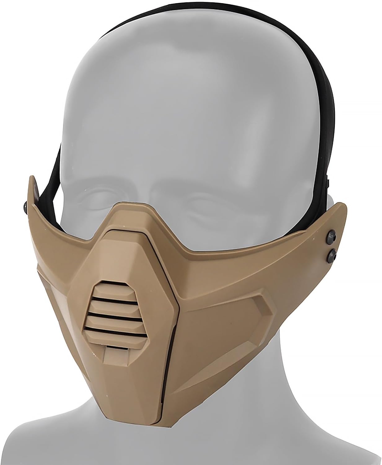Tactical Mask, Half Mask for Face Protection, Airsoft Mask, for Outdoor Sports Tactical Games Cs Games