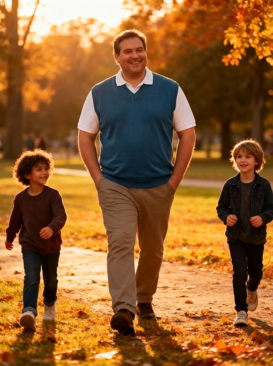 Krumba Men Oversized Sweater Vest: Plus Size Big Tall V Neck Cotton Pullover - Image 7