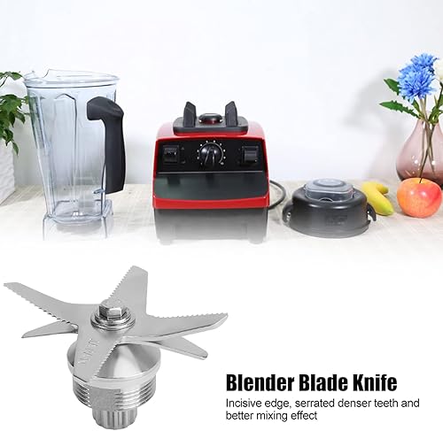 Miniatura 5 de Fydun L Mezcla de acero de corte de la batidora cuchillo de la cuchilla de repuesto para 5200 R licuadora 64 oz 48 oz 32 oz hogar Appnces