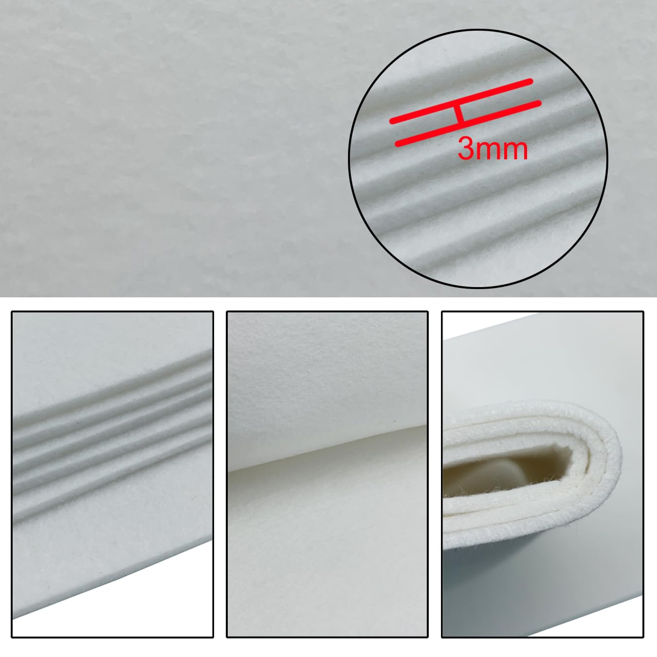 aufodara Viltrol 5 cm x 500 cm viltband viltstof 3 mm dik