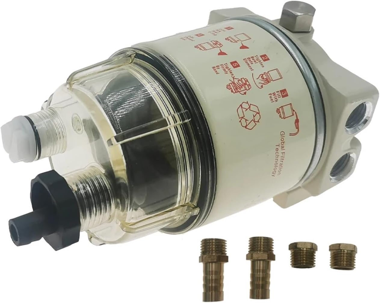 R12P Replacement Fuel Water Separator Filter Diesel Engine Truck(R12P assembly)