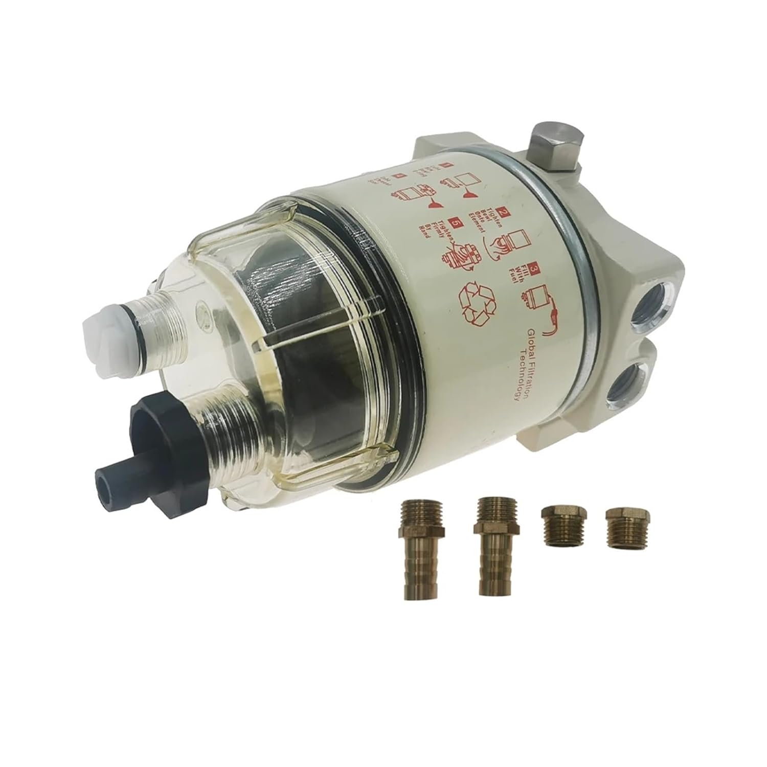 R12P Replacement Fuel Water Separator Filter Diesel Engine Truck(R12P Assembly)